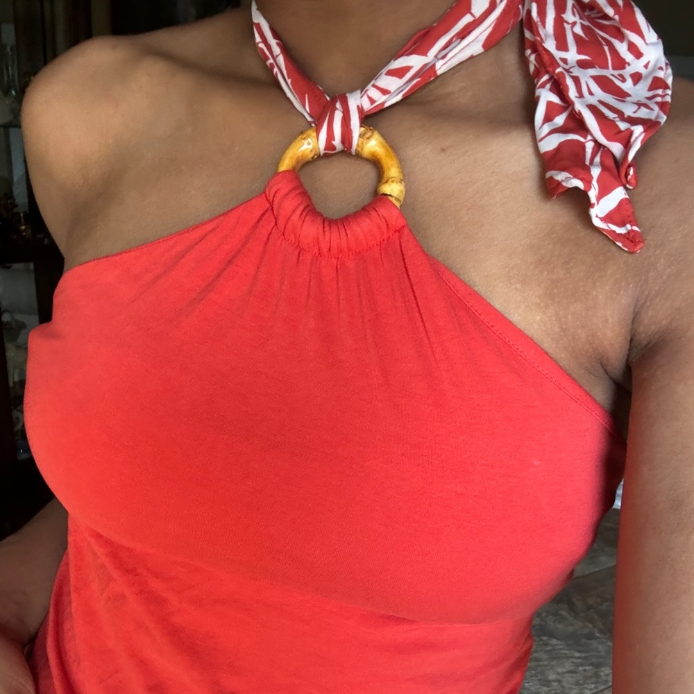 MICHAEL Michael Kors Bamboo Halter Top